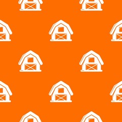 Horse barn pattern vector orange for any web design best
