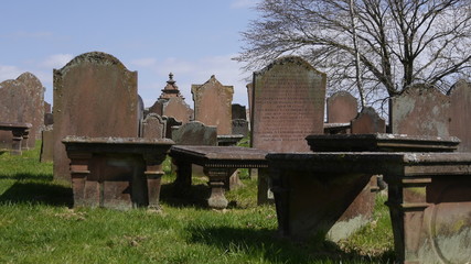 Old Balmaghie Church und Friedhof, Loch Ken, Schottland