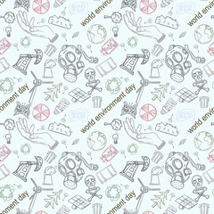 contour seamless pattern illustration_3_for the design of various objects of human life, theme for world environment day
