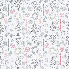 contour seamless pattern illustration_5_for the design of various objects of human life, theme for world environment day