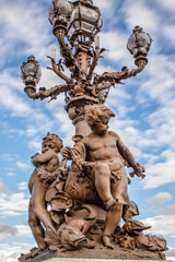 Pont Alexandre III, Seinebrücke in Paris, Frankreich