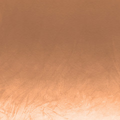 Orange with brown ink and watercolor textures on white paper background. Paint leaks and ombre effects. Hand painted abstract image.