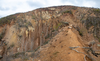 Autumn Landscape of Rock Formation Devil town in Radan Mountain, Serbia