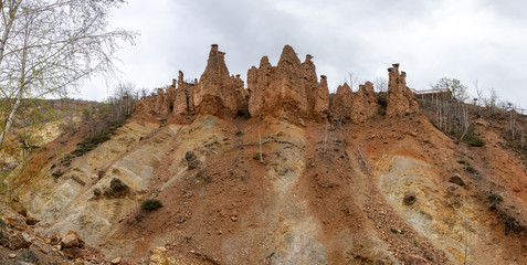Autumn Landscape of Rock Formation Devil town in Radan Mountain, Serbia