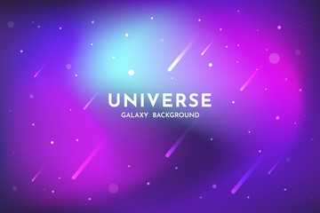 Outer space background. Universe, glowing galaxy abstract backdrop template