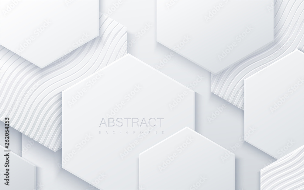 Poster abstract hexagonal background