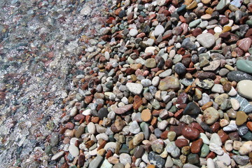 Sea ​​stones background summer vacation trip