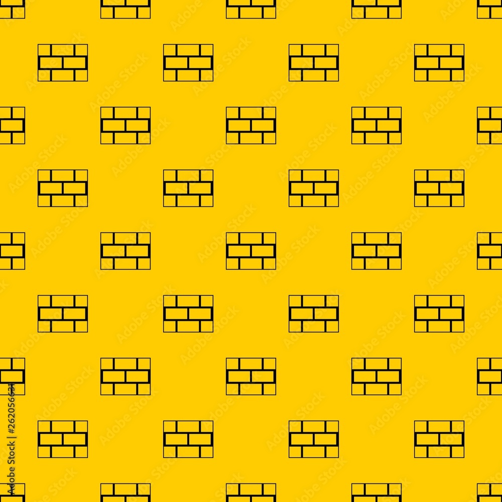 Poster concrete block wall pattern seamless vector repeat geometric yellow for any design
