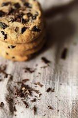 Obraz na płótnie Canvas Homemade chocolate chip cookies