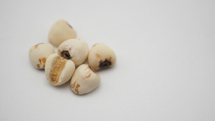 Job's Tears, also known as adlay and coix on white background. Popular in Asian cultures as a food source.