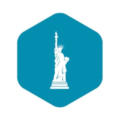 Statue of liberty icon. Simple illustration of statue of liberty vector icon for web © ylivdesign