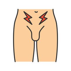 Prostate cancer color icon