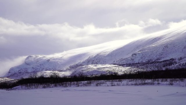 Snow covered mountains