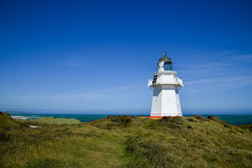 Fototapeta na wymiar Waipapa Point Lighthouse New Zealand