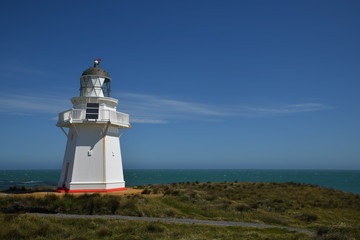 Fototapeta na wymiar Waipapa Point Lighthouse New Zealand
