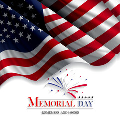 Memorial day vector design. Honoring all who served banner for the memorial day. Remember and Honor.