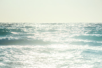 Obraz premium Waves on the beach of Falasarne, Greece, Crete