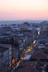 Fototapeta premium Panorama of the evening Istanbul, Bosphorus, Turkey