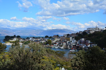Obraz premium Vue Panoramique Lac Atitlán Guatemala