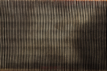 dirty car air filter, on a white background, expendable