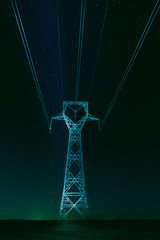 Obraz premium high tension tower