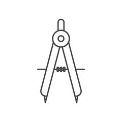compass tool isolated icon