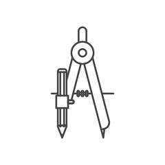 compass tool isolated icon