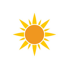 Sun icon on background for graphic and web design. Simple vector sign. Internet concept symbol for website button or mobile app.