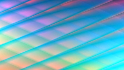 Abstract 16:9 size background with tiles shapes. Colorful layers fluid motion design.