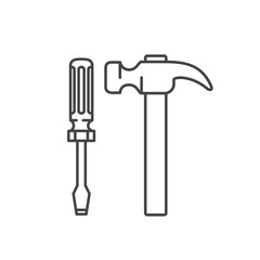 construction tools isolated icon
