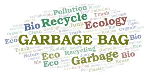 Garbage Bag word cloud.
