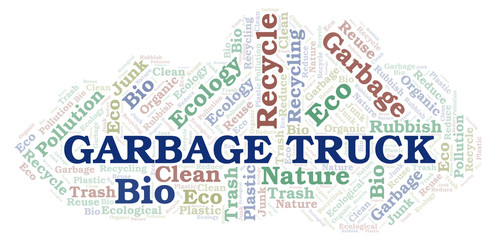 Garbage Truck word cloud.