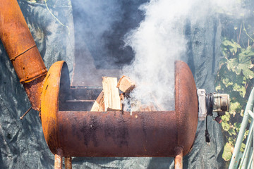 It looks like the preparation for cooking an incredible kebab.