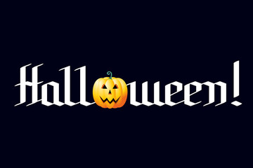 Halloween typography