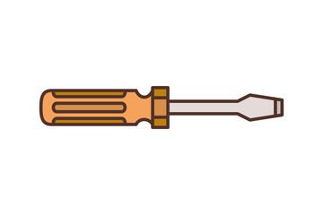 screwdriver tool isolated icon