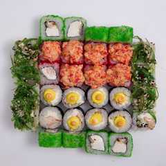 Sushi, rolls, fish, rice