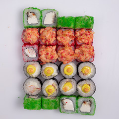 Sushi, rolls, fish, rice