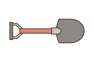 shovel tool isolated icon