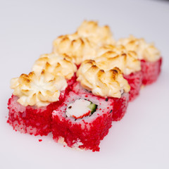 Sushi, rolls, fish, rice