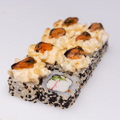 Sushi, rolls, fish, rice