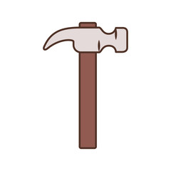 hammer tool isolated icon