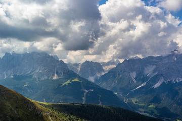 Fototapeta premium View from Monte Elmo near Sesto, Trentino Alto Adige - Italy
