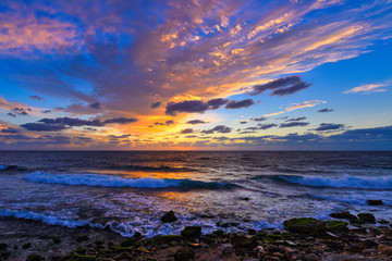 The Sunset time at Jeddah City