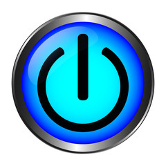 Icon with start, off, power symbol