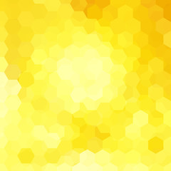 Background of geometric shapes. Yellow mosaic pattern. Vector EPS 10. Vector illustration