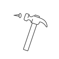 hammer tool isolated icon