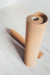 Cork underlay for laying flooring - natural environmental quality material