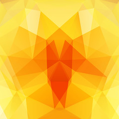 Background made of yellow, orange triangles. Square composition with geometric shapes. Eps 10
