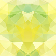 Polygonal vector background. Can be used in cover design, book design, website background. Vector illustration. Yellow, green colors.