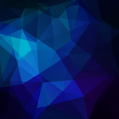Obraz premium Abstract background consisting of dark blue triangles. Geometric design for business presentations or web template banner flyer. Vector illustration